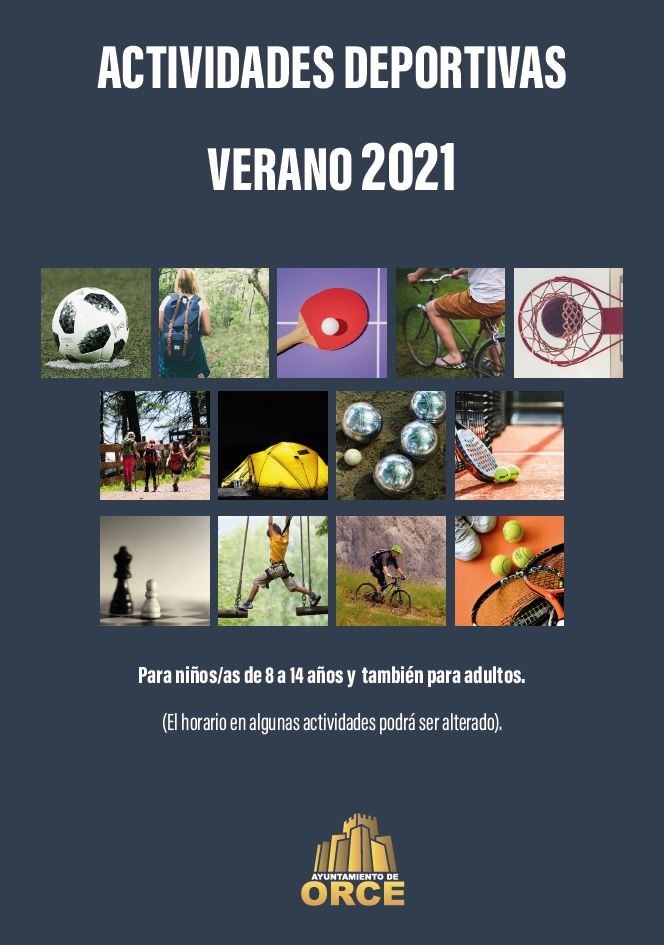 Programme activités sportives Orce 2021